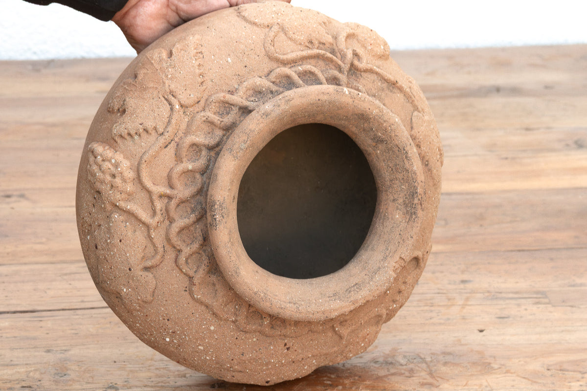 Antique Dionysian Terracotta Water Jar