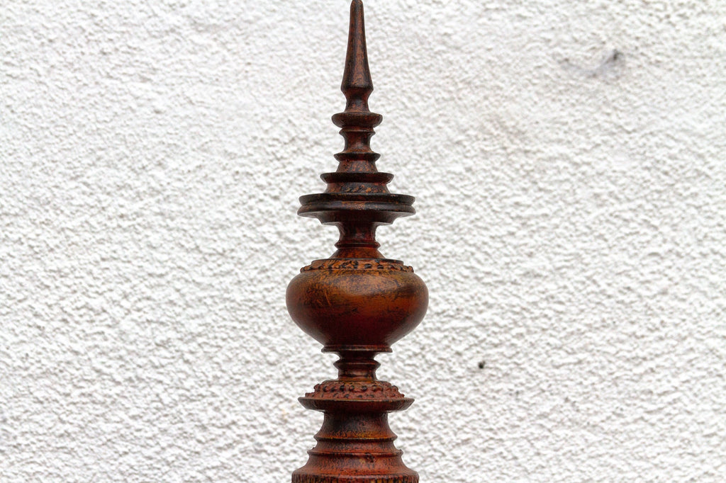Vintage Sculptural Carved Burmese Vessel