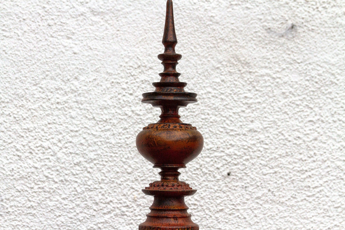 Vintage Sculptural Carved Burmese Vessel