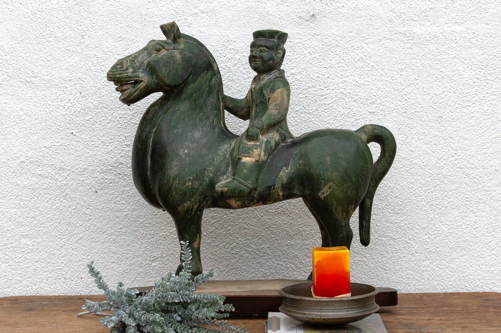 Large Tang Dynasty Style Horse & Rider