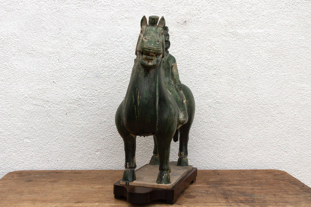 Large Tang Dynasty Style Horse & Rider