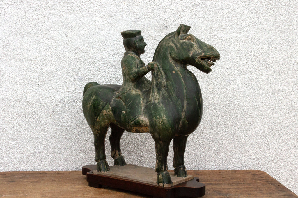 Large Tang Dynasty Style Horse & Rider