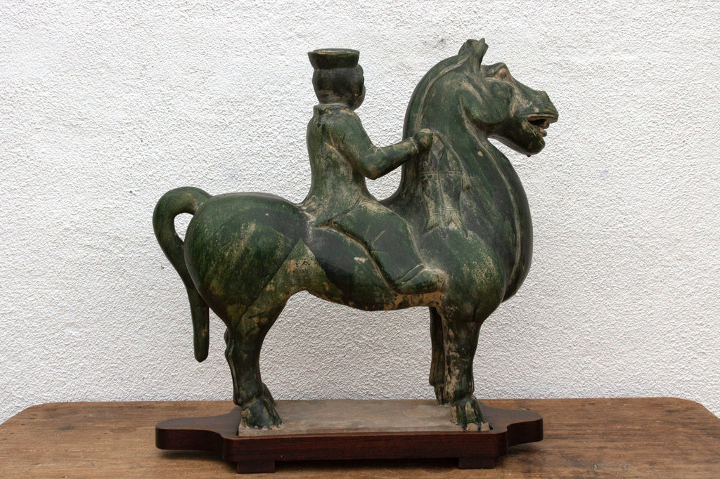 Large Tang Dynasty Style Horse & Rider