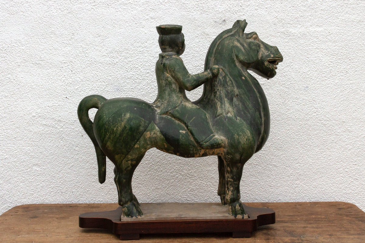 Large Tang Dynasty Style Horse & Rider