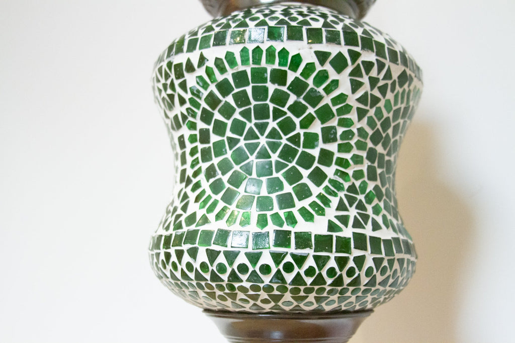 Asparagus Green Mosaic Hanging Lamp
