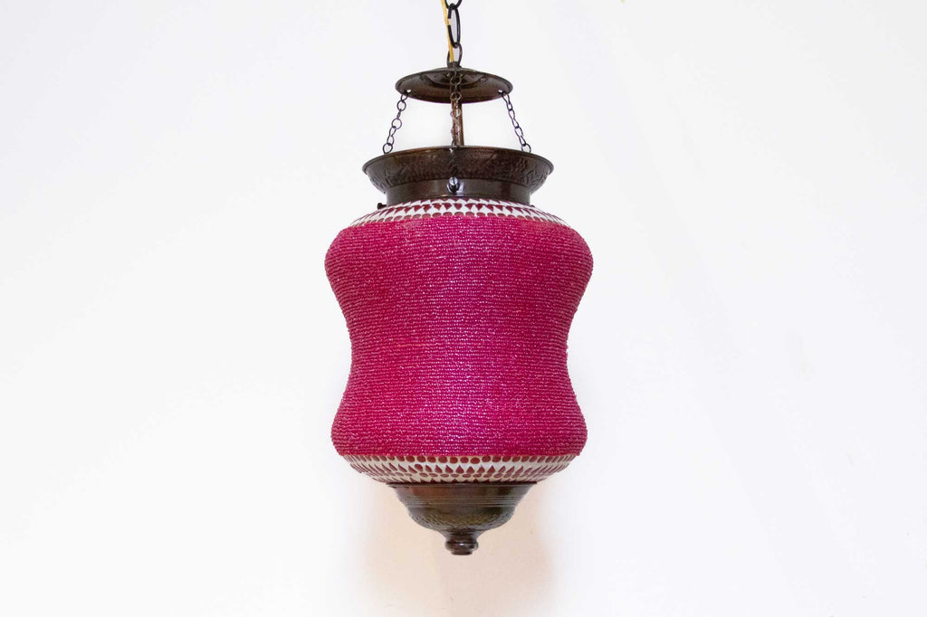 Amaranth Beaded Pendant Lamp