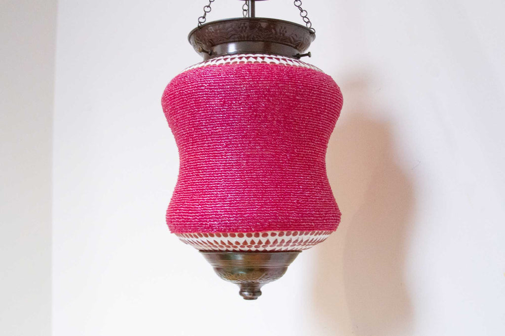 Amaranth Beaded Pendant Lamp