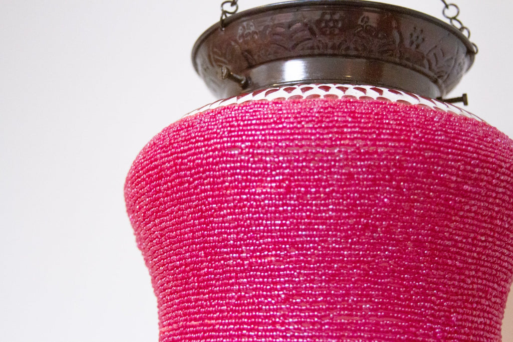 Amaranth Beaded Pendant Lamp