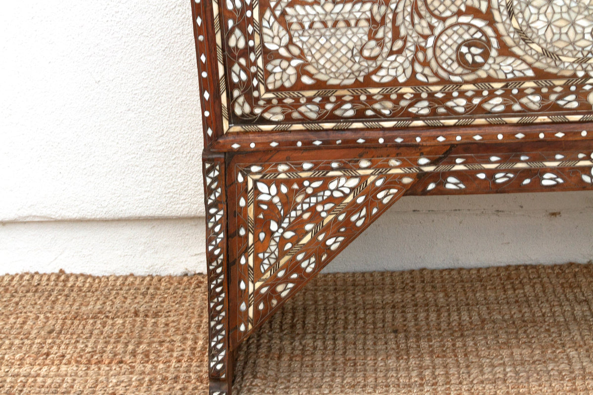Magnificent Mother of Pearl Inlaid Dowry Chest