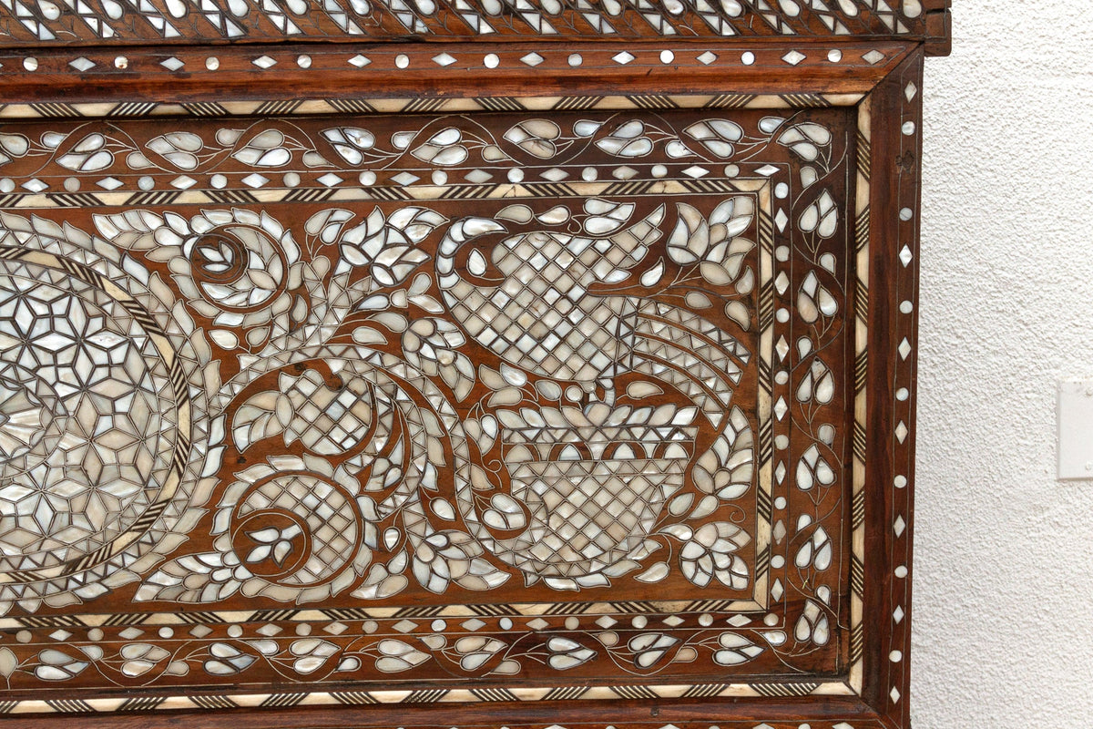 Magnificent Mother of Pearl Inlaid Dowry Chest