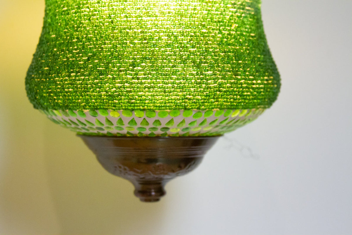 Fern Beaded Pendant Lamp