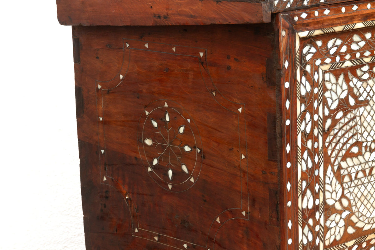 Magnificent Mother of Pearl Inlaid Dowry Chest
