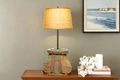 Antique Indo-French Architectural Column Lamp