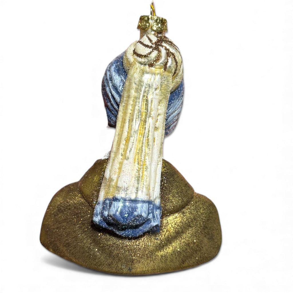 Girl with a Pearl Earring Johannes Vermer Glass Christmas Ornament