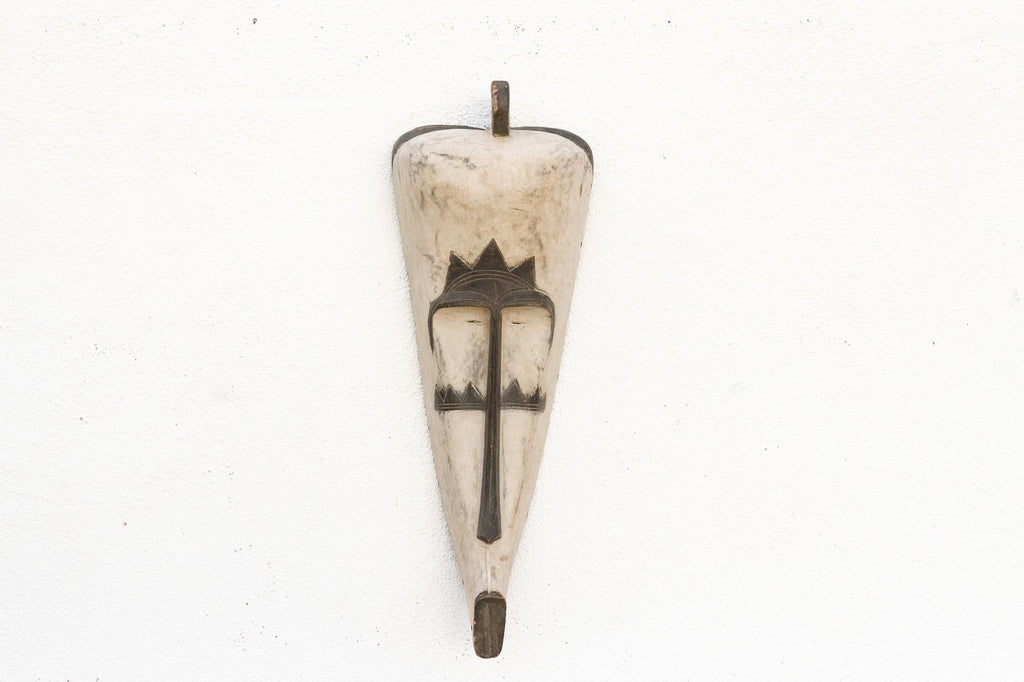 The Crowned Spirit, Large Black & White Fang Mask