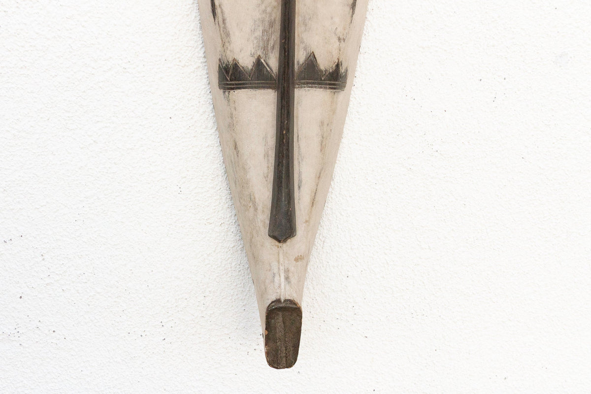 The Crowned Spirit, Large Black & White Fang Mask