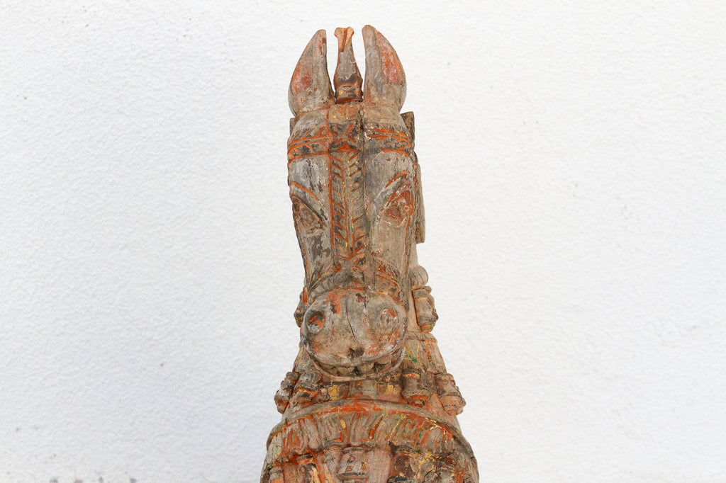 Large Antique Indian Ceremonial Carved Horse