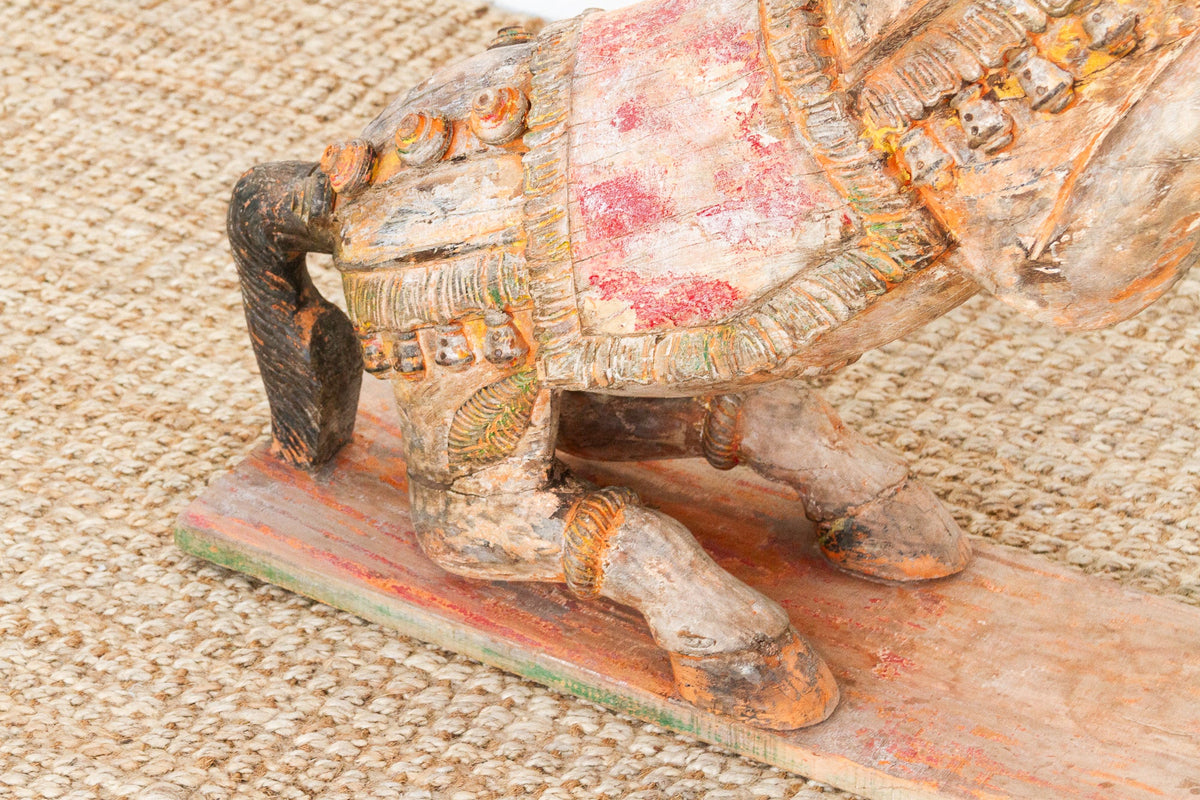 Large Antique Indian Ceremonial Carved Horse