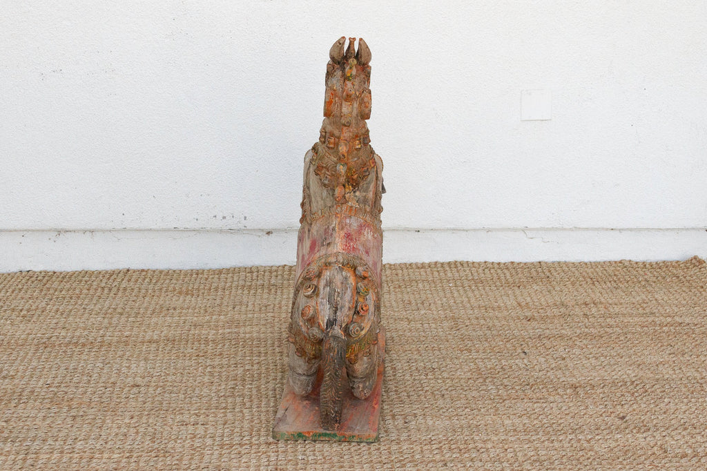Large Antique Indian Ceremonial Carved Horse