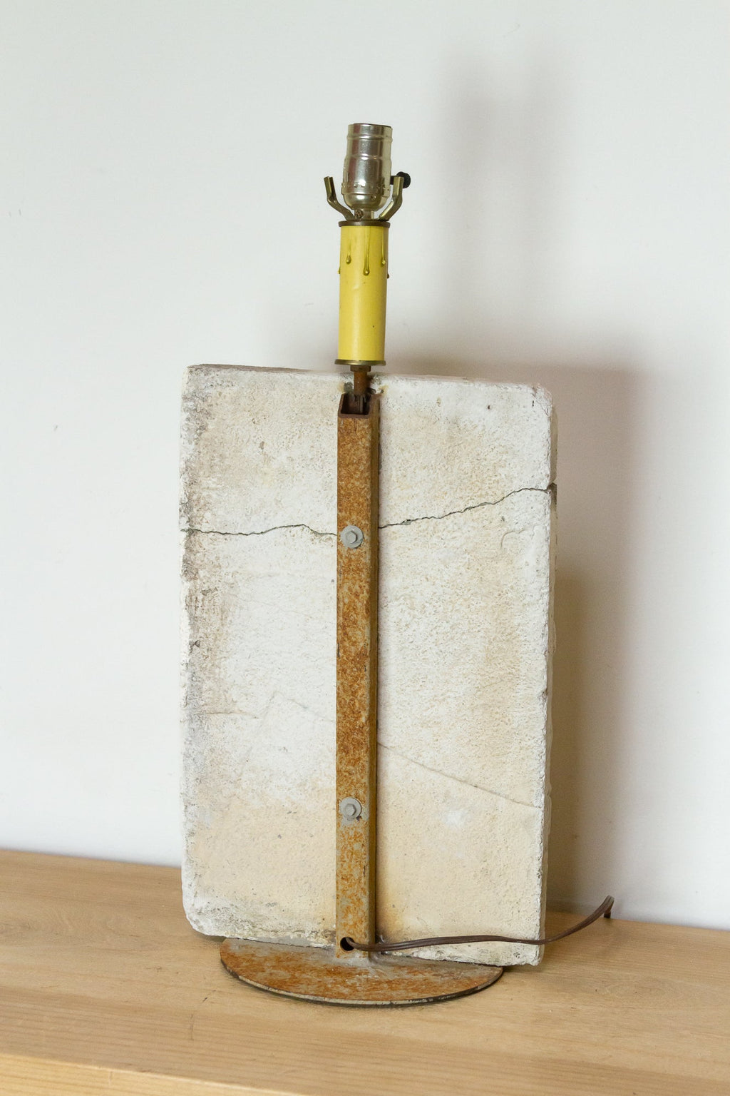 Charming French Cast Stone Architectural Lamp