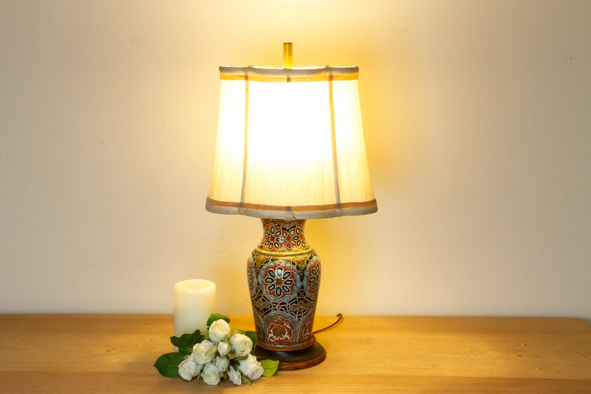 Vintage Marrakech Pottery Lamp