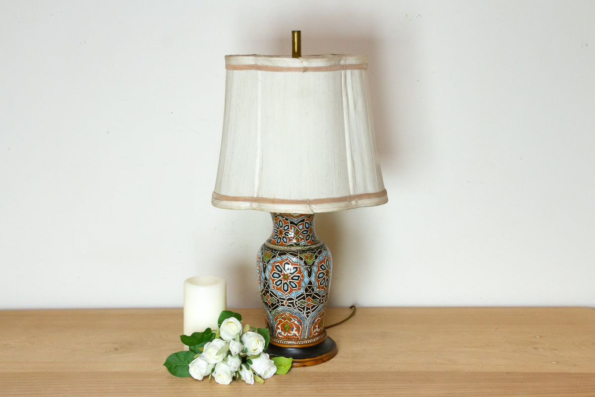 Vintage Marrakech Pottery Lamp