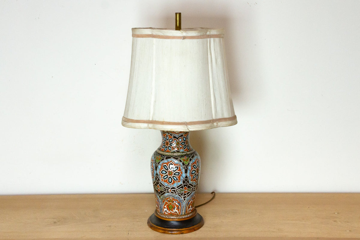 Vintage Marrakech Pottery Lamp