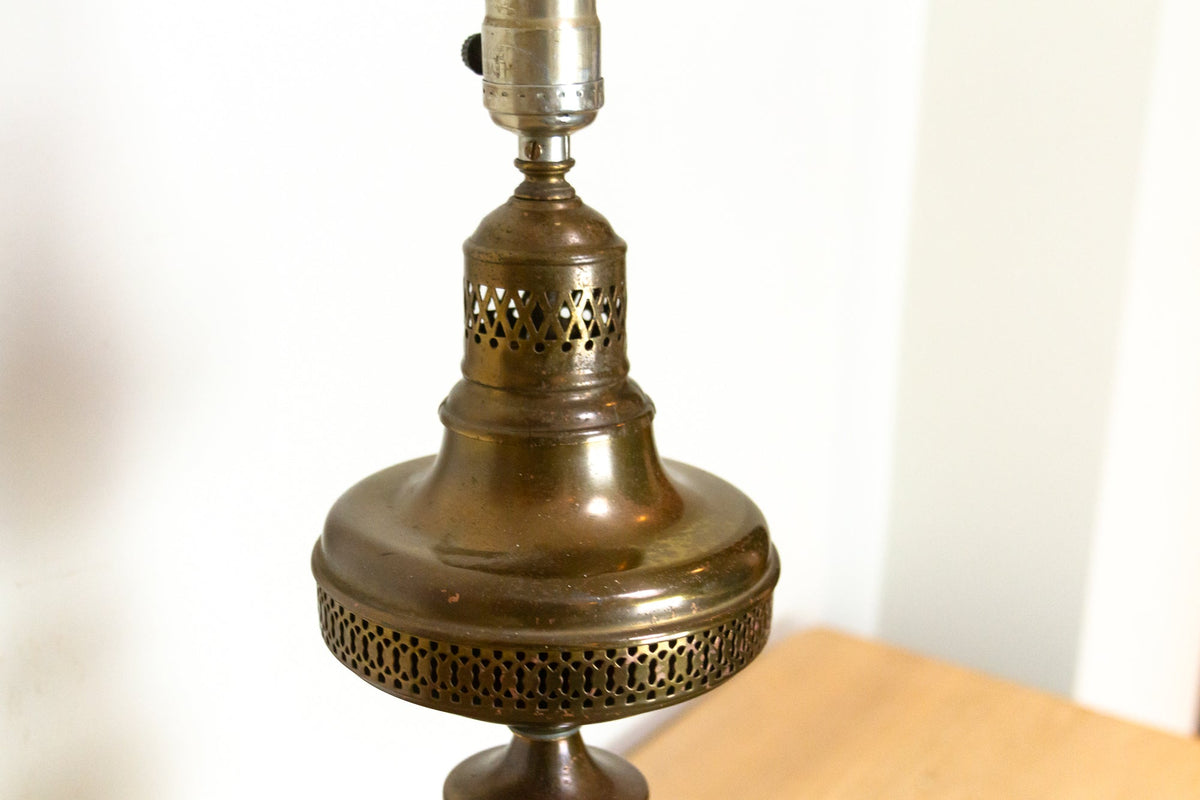 Timeless Antique Brass Lamp w/ Aged Patina