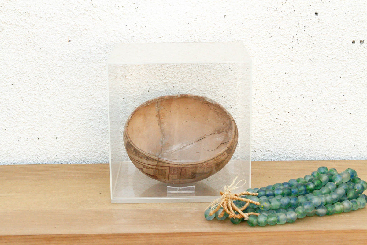 Ancient Pre-Columbian Encased Terracotta Bowl