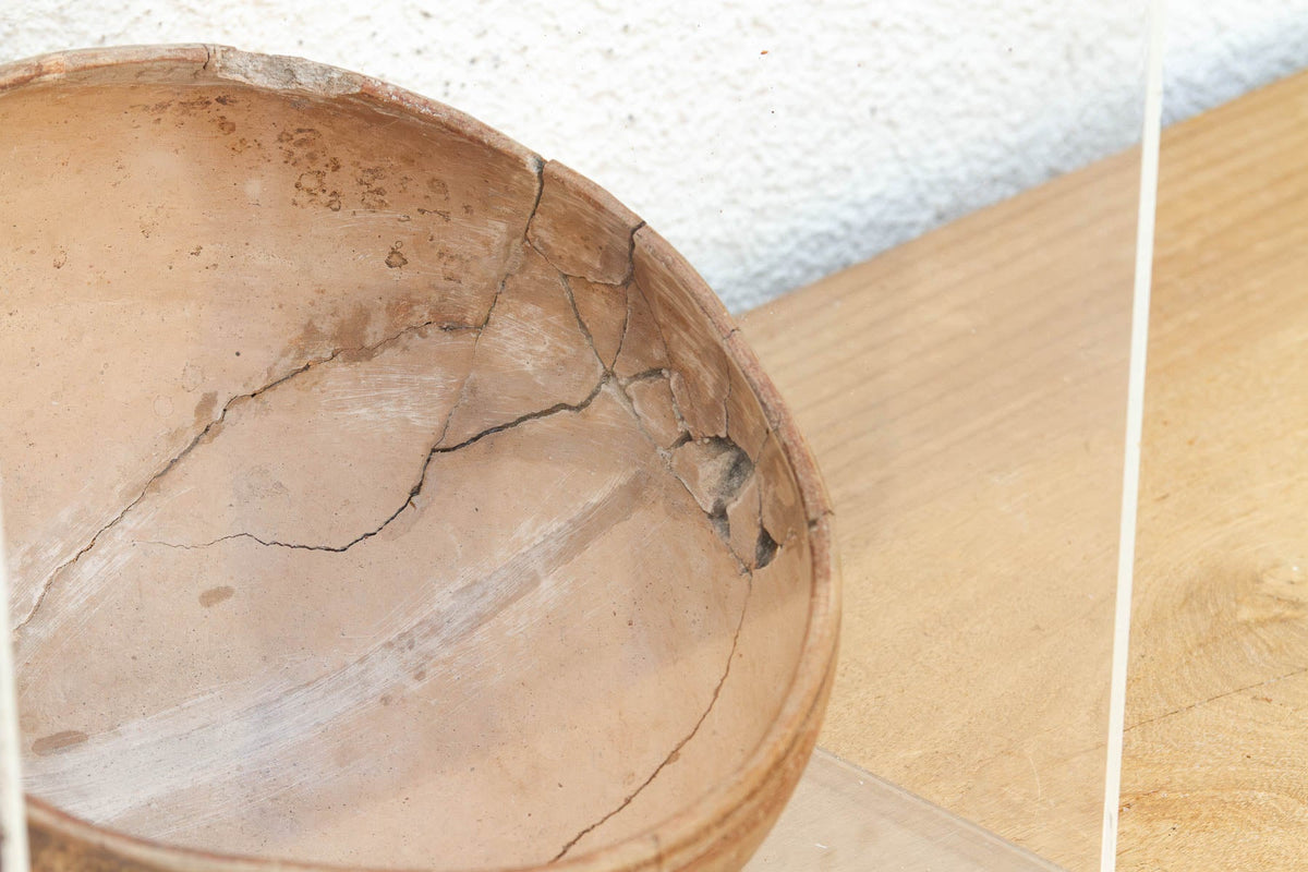 Ancient Pre-Columbian Encased Terracotta Bowl