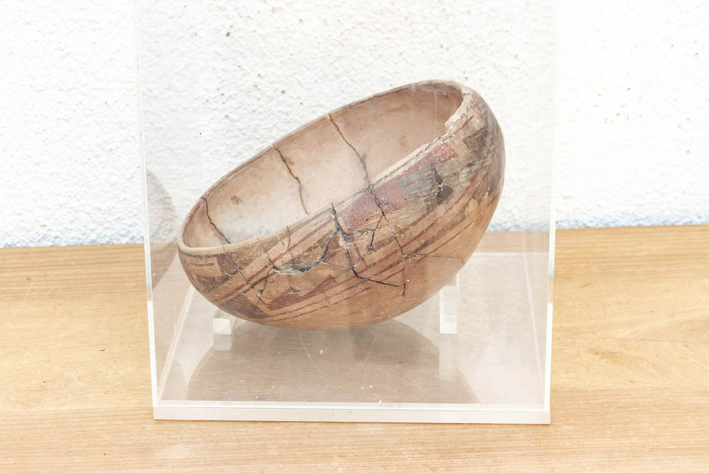 Ancient Pre-Columbian Encased Terracotta Bowl