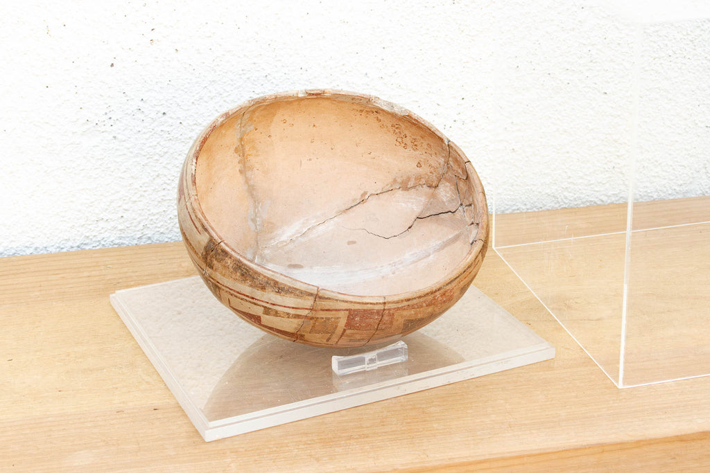 Ancient Pre-Columbian Encased Terracotta Bowl