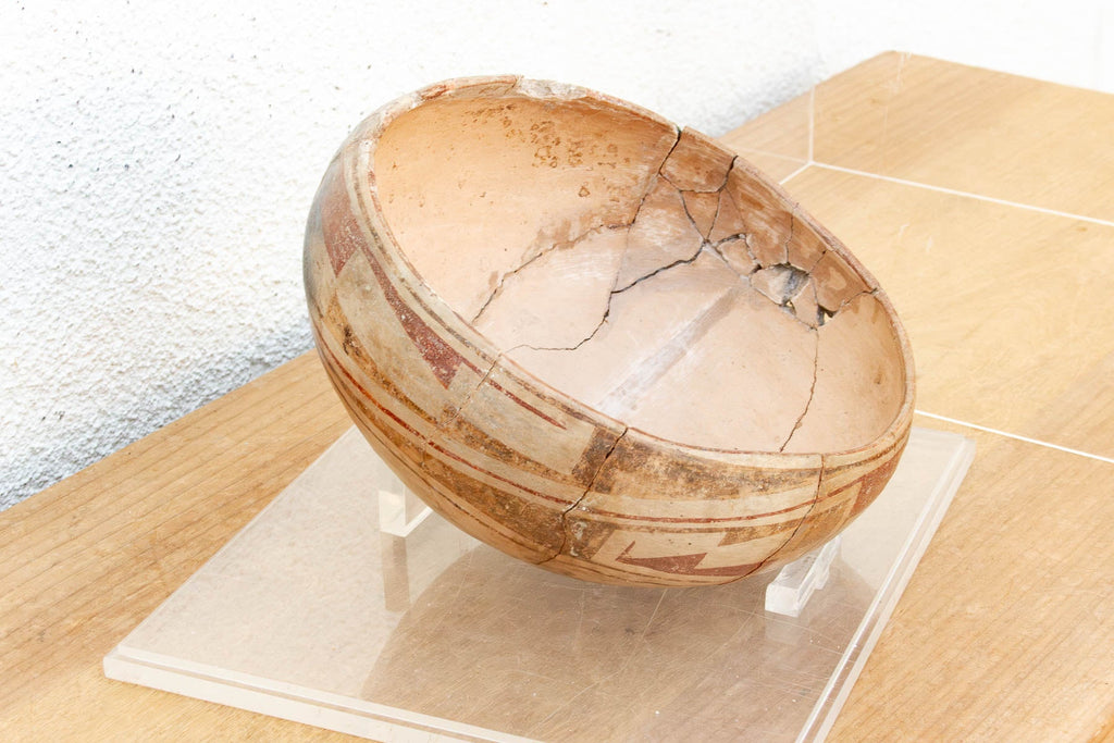 Ancient Pre-Columbian Encased Terracotta Bowl