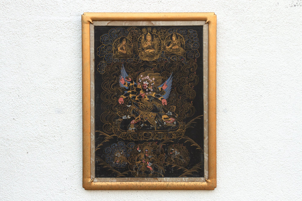 Framed Tibetan Buddhist Thang Ka