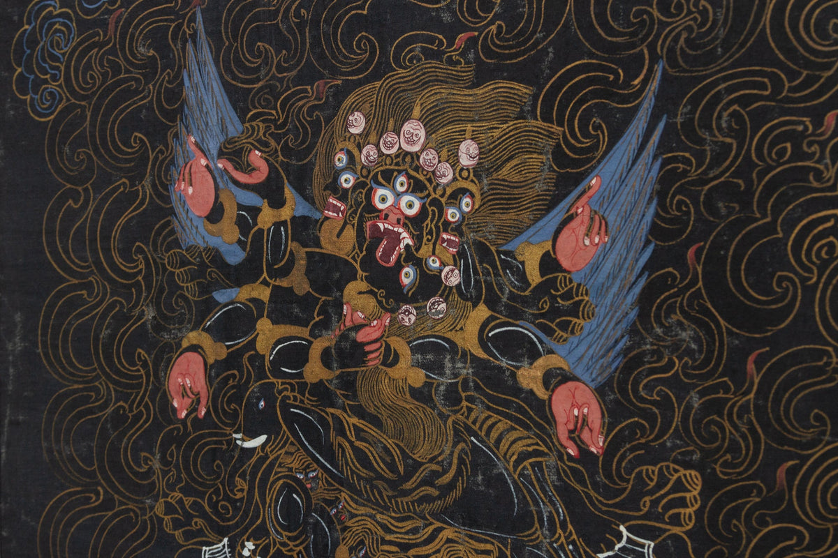 Framed Tibetan Buddhist Thang Ka