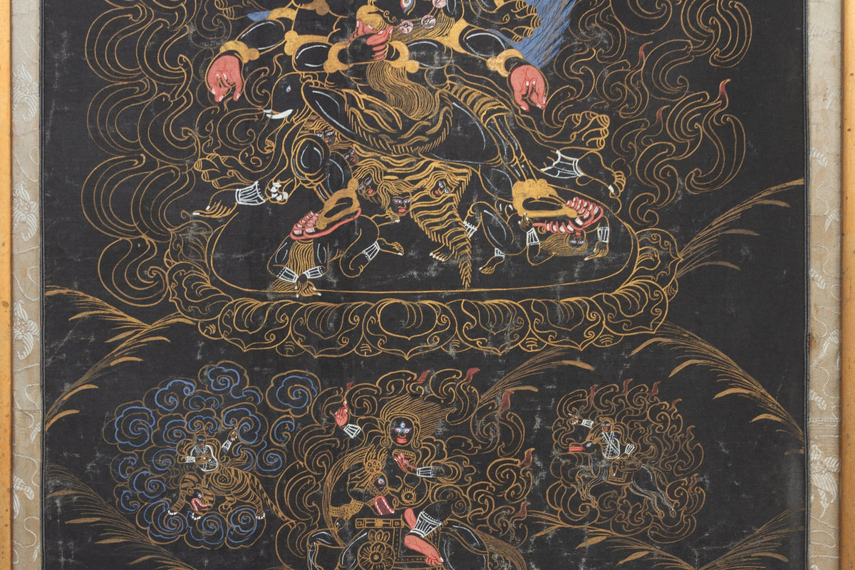 Framed Tibetan Buddhist Thang Ka