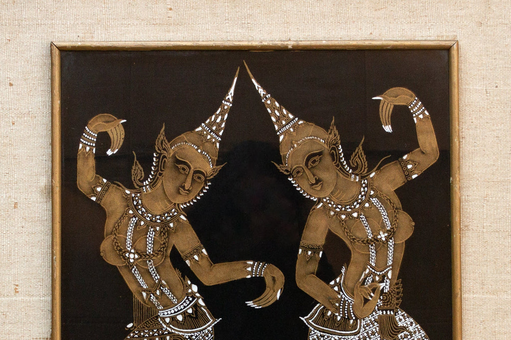 Vintage Framed Thai Dancers