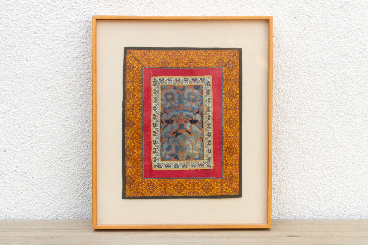 Framed Antique Chinese Rank Badge