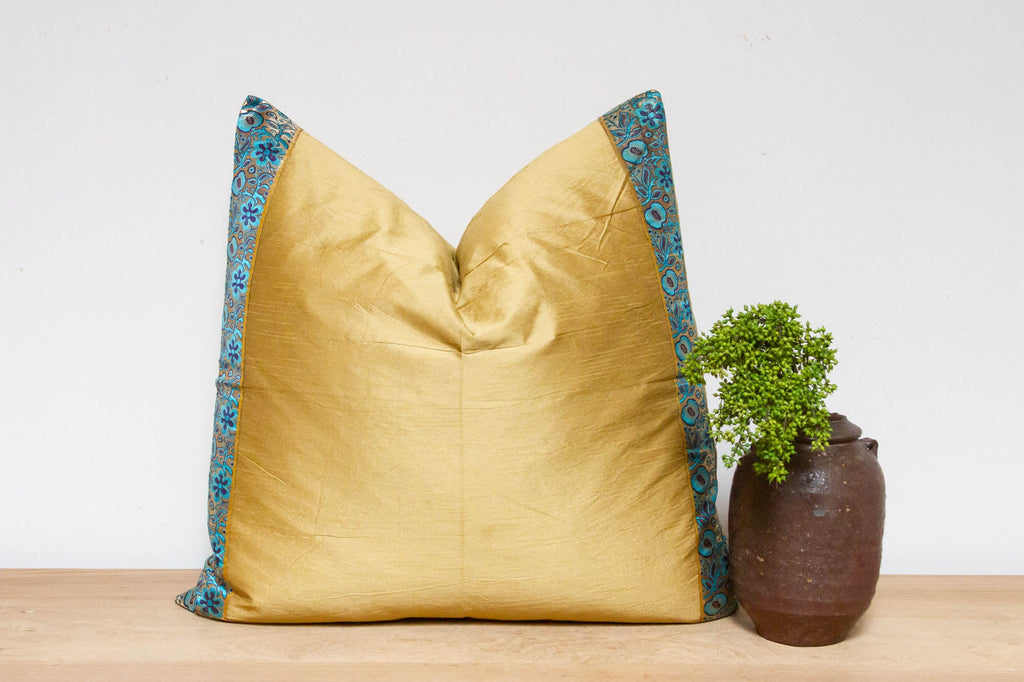 Pampas Festive Silk Euro Pillow Cover