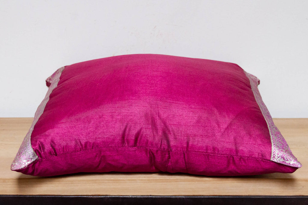 Berry Festive Silk Euro Pillow Cover