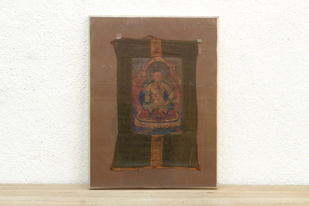 Antique Whispers of Enlightenment Tibetan Thangka