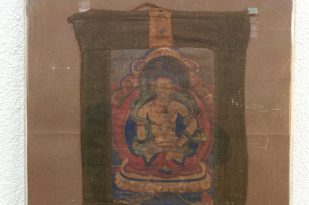 Antique Whispers of Enlightenment Tibetan Thangka