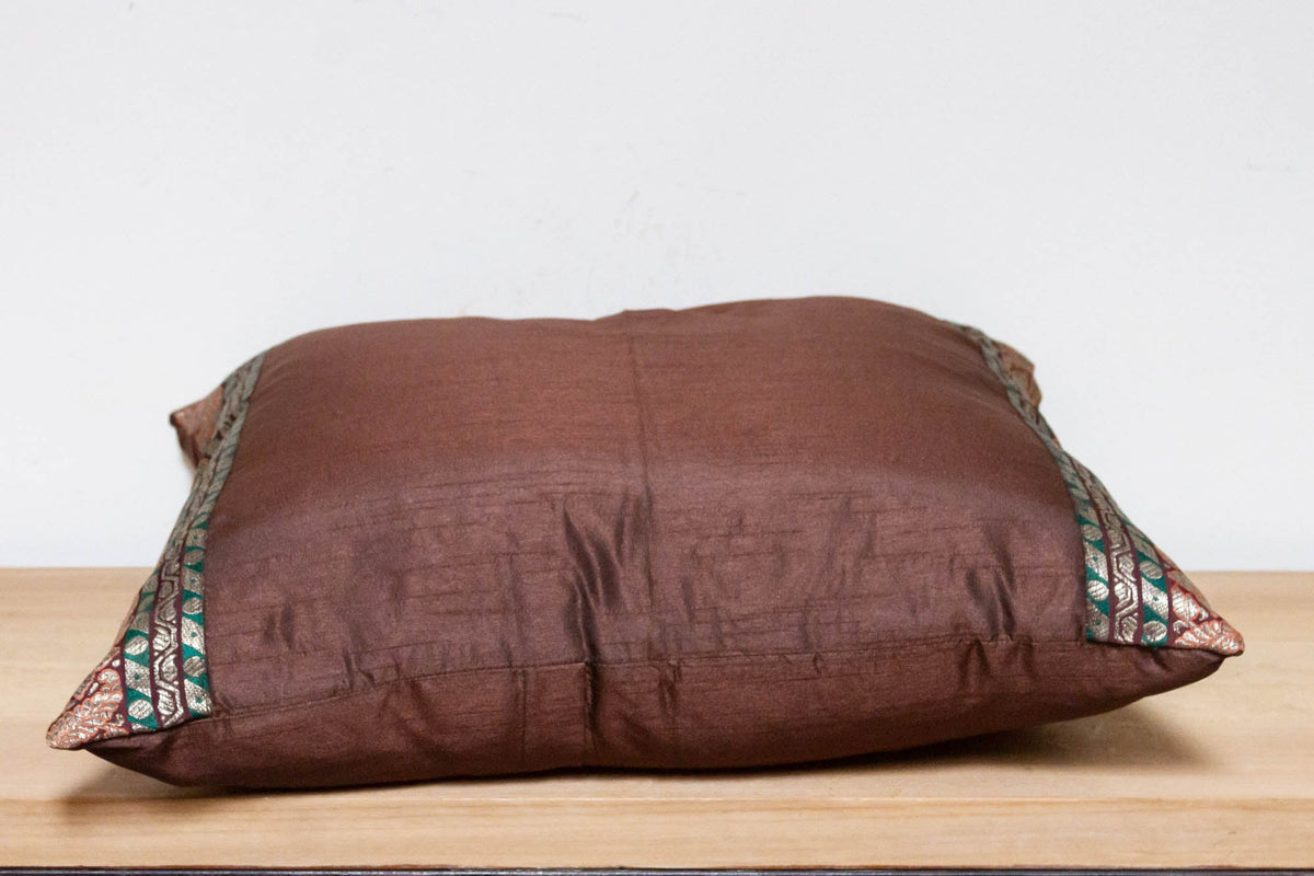 Tawny Festive Silk Euro Pillow Cover