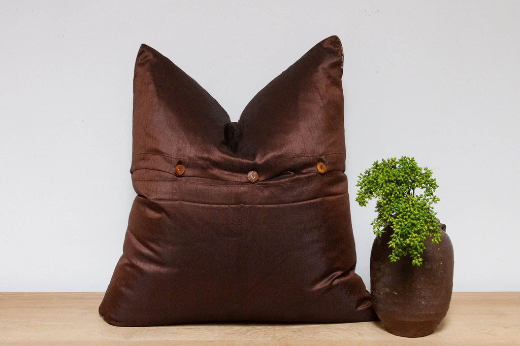 Tawny Festive Silk Euro Pillow Cover