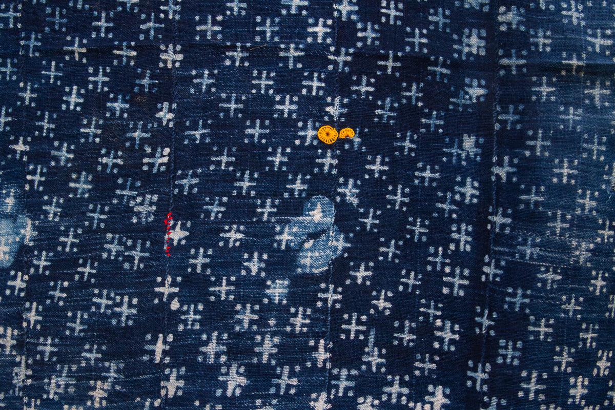 Constellations Indigo Mud Cloth Throw