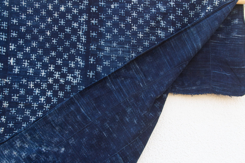 Constellations Indigo Mud Cloth Throw