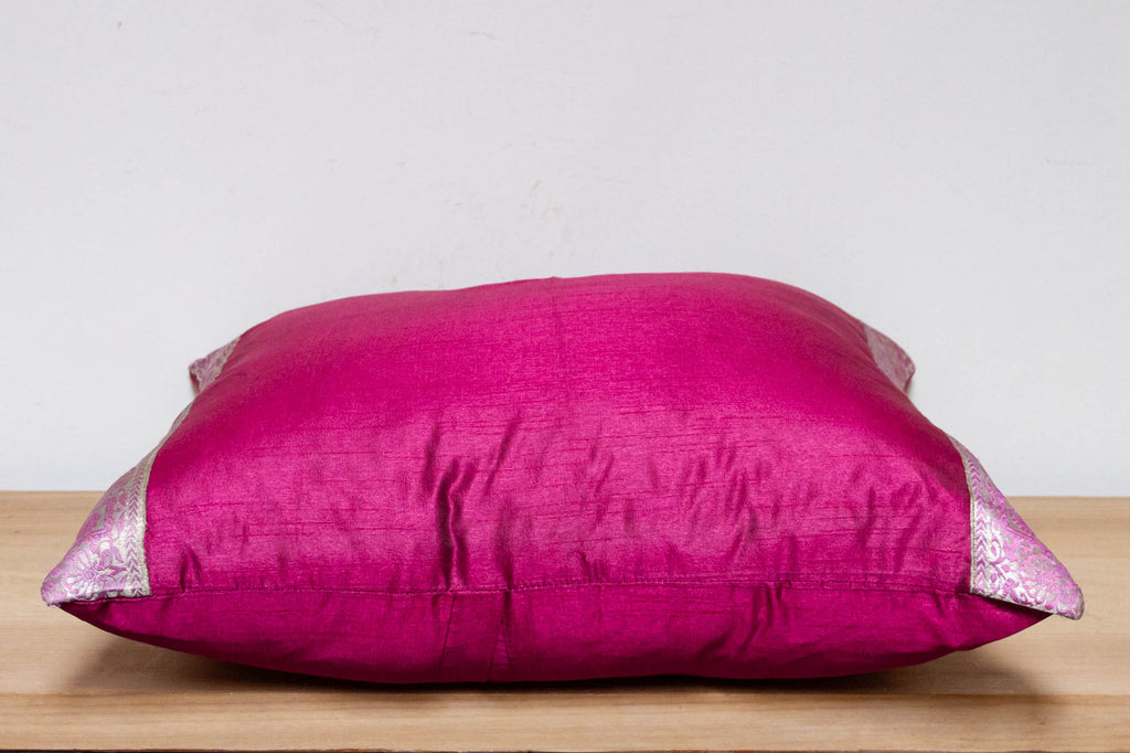 Orchid Festive Silk Euro Pillow Cover
