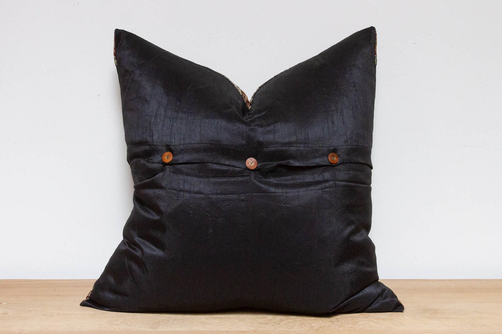 Sable Festive Silk Euro Pillow Cover