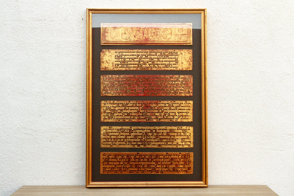 Golden Sutras, Antique Burmese Manuscript