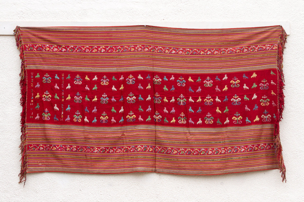 Antique Timor Tribe Figural Blanket